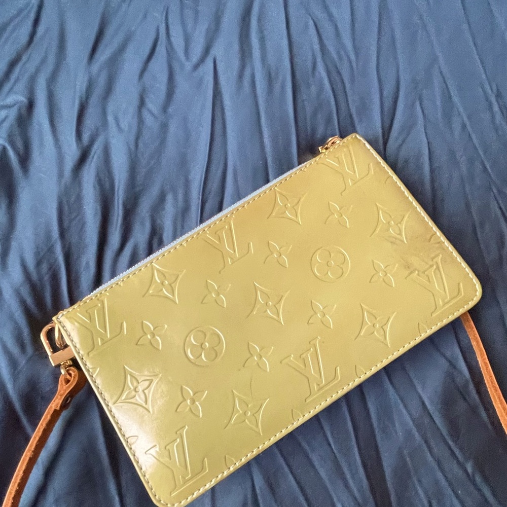 Louis Vuitton Green Monogram Vernis Leather Lexington Pochette